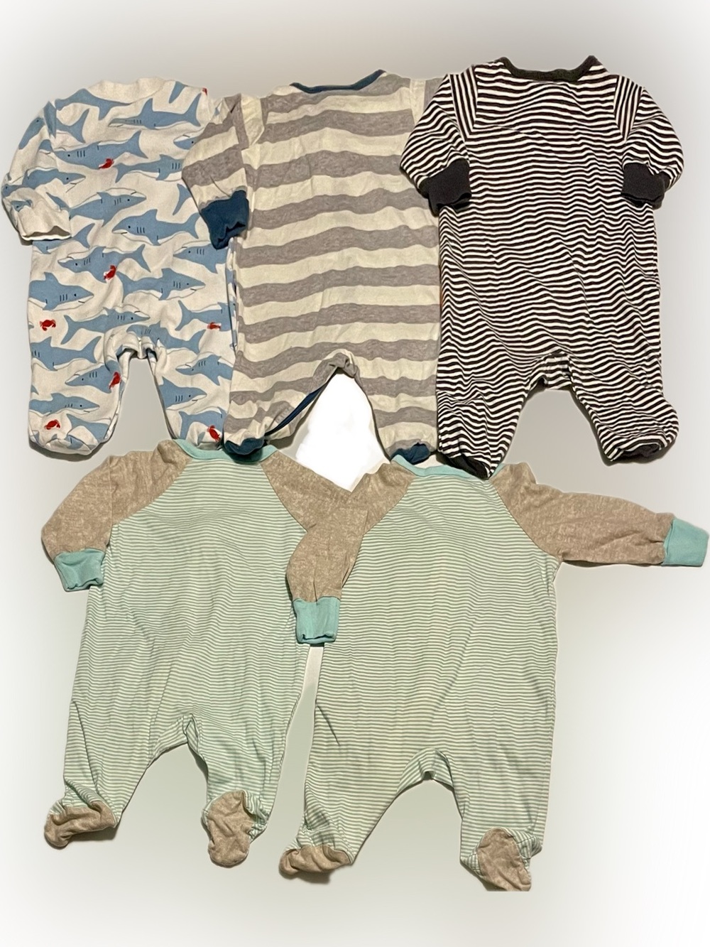 5pc Sleeper bundle NB-3mo - Picture 2 of 6
